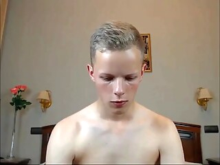 Very Gorgeous Russian Twink Wanks And Cums Twice Boys Porn amateur solo male twink